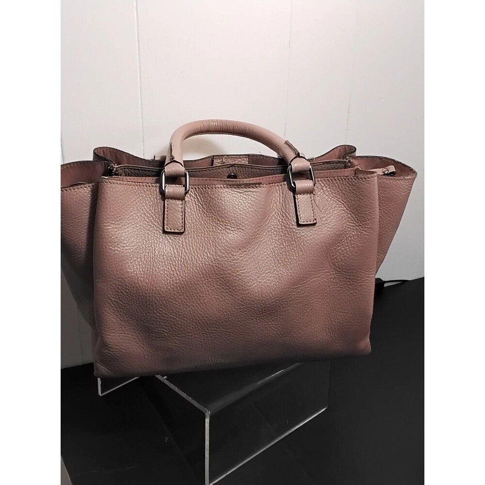 Elegant Leather Light TAN Satchal Bag